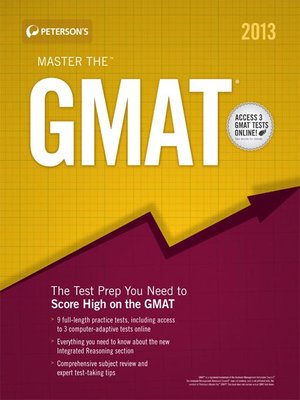 cover image of Master the GMAT 2013